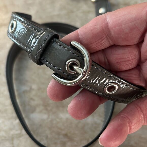 COACH Gray Patent Leather Replacement Strap - Picture 2 of 4